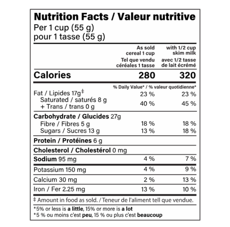 Almond Fruits Crunch Cereal Nutrition